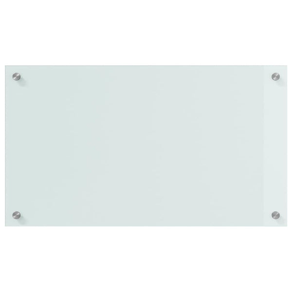 Keittiön suojapaneeli 2 pcs Valkoinen 70 x 40 cm karkaistu lasi