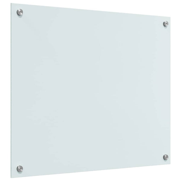 Keittiön suojapaneeli 2 pcs Valkoinen 70 x 60 cm karkaistu lasi