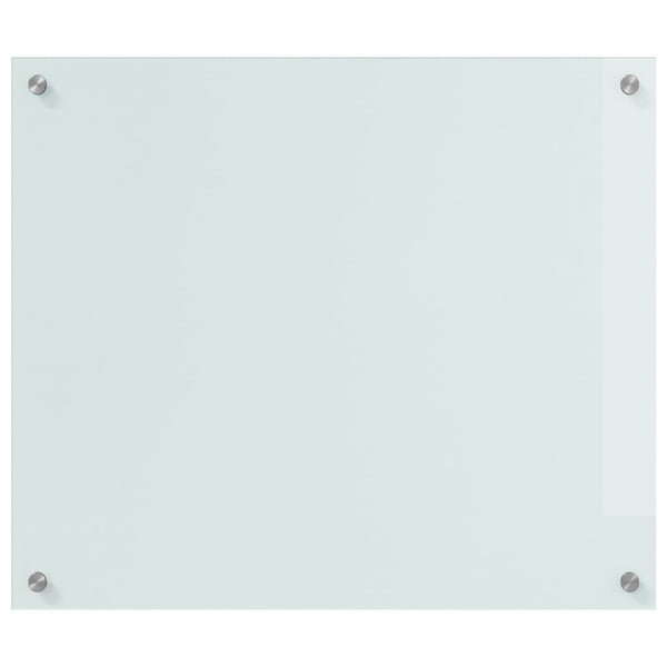 Keittiön suojapaneeli 2 pcs Valkoinen 70 x 60 cm karkaistu lasi