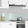Keittiön suojapaneeli 2 pcs Valkoinen 80 x 40 cm karkaistu lasi
