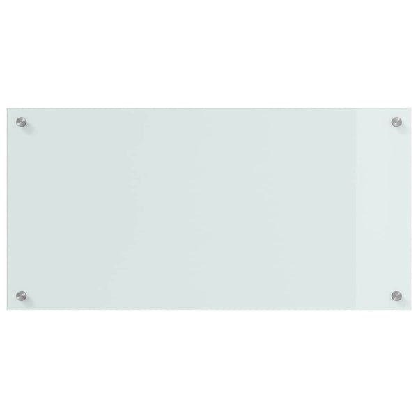 Keittiön suojapaneeli 2 pcs Valkoinen 80 x 40 cm karkaistu lasi