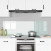 Keittiön suojapaneeli 2 pcs Valkoinen 80 x 50 cm karkaistu lasi