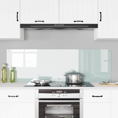 Valkoinen keittiön suojapaneeli Stratie 80x50x0.8cm (karkaistu lasi)