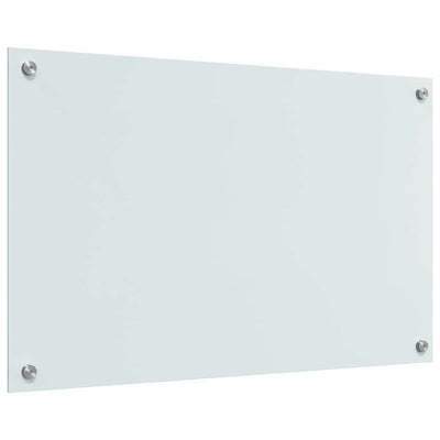 Valkoinen keittiön suojapaneeli Stratie 80x50x0.8cm (karkaistu lasi)