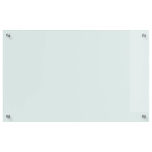 Keittiön suojapaneeli 2 pcs Valkoinen 80 x 50 cm karkaistu lasi