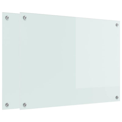 Valkoinen keittiön suojapaneeli Sabihan 80x60x0.8cm (karkaistu lasi)