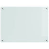 Keittiön suojapaneeli 2 pcs Valkoinen 80 x 60 cm karkaistu lasi
