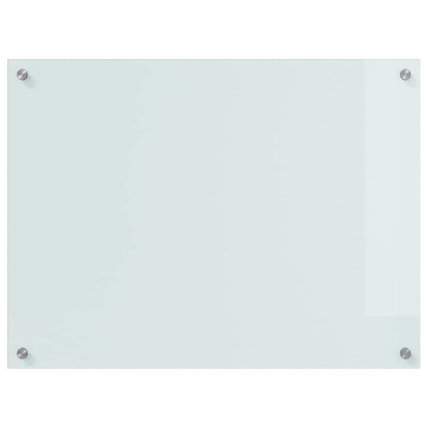 Keittiön suojapaneeli 2 pcs Valkoinen 80 x 60 cm karkaistu lasi