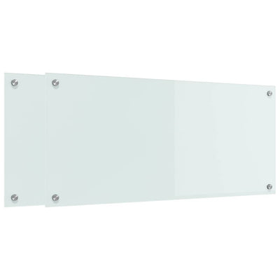 Valkoinen keittiön suojapaneeli Timoteea 90x40x0.8cm (karkaistu lasi)