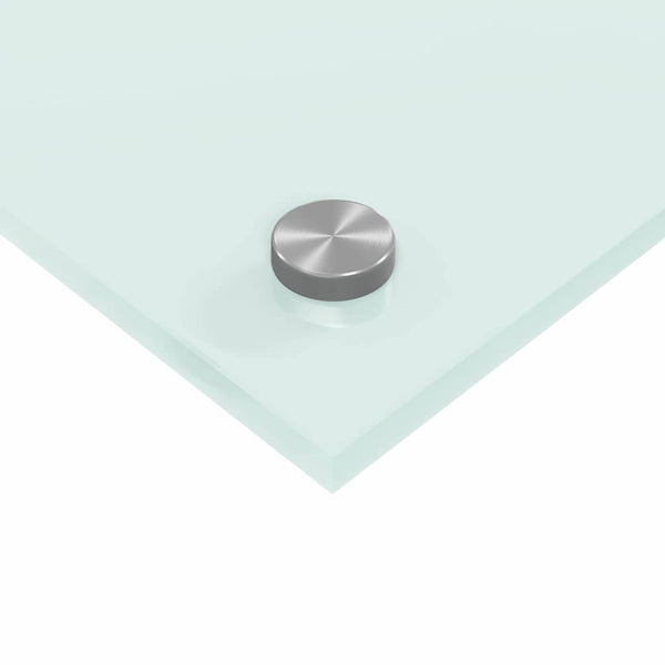 2 kpl keittiön suojapaneeli Valkoinen 90 x 50 cm karkaistusta lasista