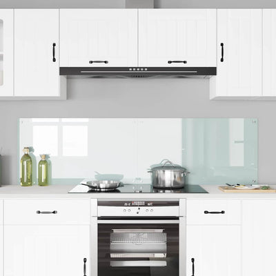 Valkoinen keittiön suojapaneeli Auratei 90x50x0.8cm (karkaistu lasi)