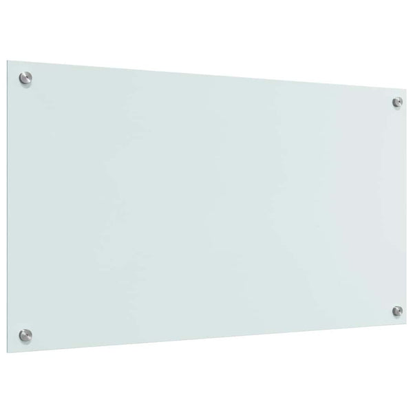 2 kpl keittiön suojapaneeli Valkoinen 90 x 50 cm karkaistusta lasista