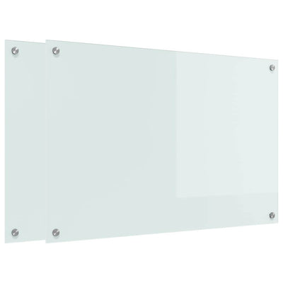 Valkoinen keittiön suojapaneeli Jacquelin 90x60x0.8cm (karkaistu lasi)