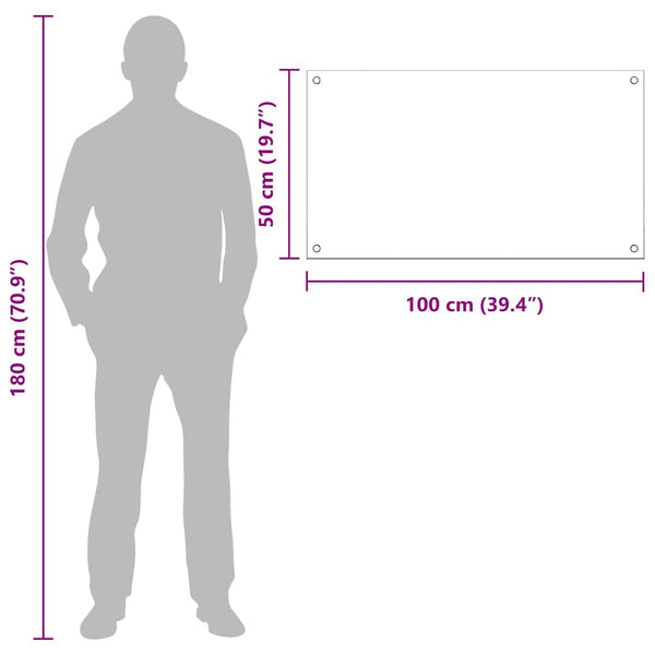 Keittiön suojapaneeli 2 kpl Valkoinen 100 cm x 50 cm