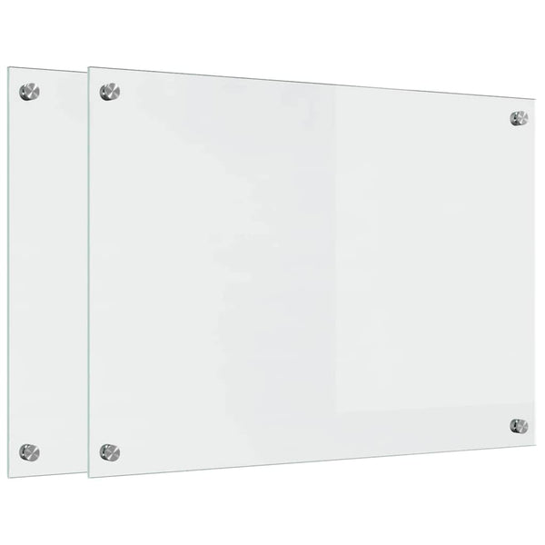 Keittiön suojapaneeli 2 pcs Läpinäkyvä 70 x 50 cm