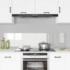 Keittiön suojapaneeli 2 pcs Läpinäkyvä 80 x 40 cm
