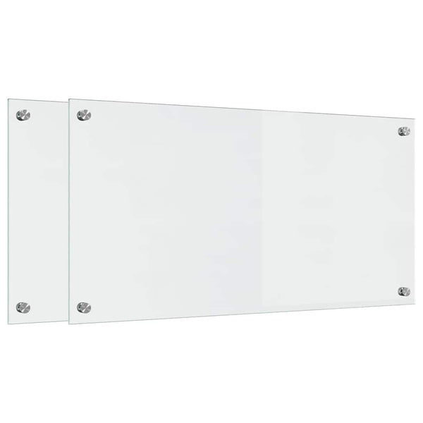 Keittiön suojapaneeli 2 pcs Läpinäkyvä 80 x 40 cm