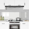 Keittiön suojapaneeli 2 pcs Läpinäkyvä 80 x 50 cm
