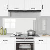 Keittiön suojapaneeli 2 pcs Läpinäkyvä 80 x 60 cm