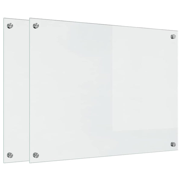 Keittiön suojapaneeli 2 pcs Läpinäkyvä 80 x 60 cm