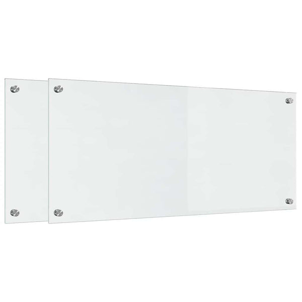 Keittiön suojapaneeli 2 kpl 90 x 40 cm, läpinäkyvä