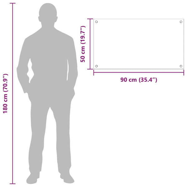 Keittiön suojapaneeli 2 kpl Läpinäkyvä 50 x 90 cm