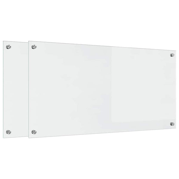 2 kpl keittiön suojapaneeli Läpinäkyvä 100 x 50 cm