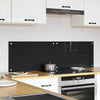 Keittiön suojapaneeli 2 pcs Musta 70 x 40 cm karkaistu lasi