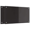 Keittiön suojapaneeli 2 pcs Musta 70 x 40 cm karkaistu lasi