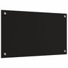 Keittiön suojapaneeli 2 pcs Musta 70 x 40 cm karkaistu lasi