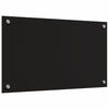 Musta keittiön suojapaneeli Soodi 70x40x0.8cm (karkaistu lasi)