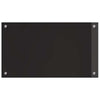 Keittiön suojapaneeli 2 pcs Musta 70 x 40 cm karkaistu lasi