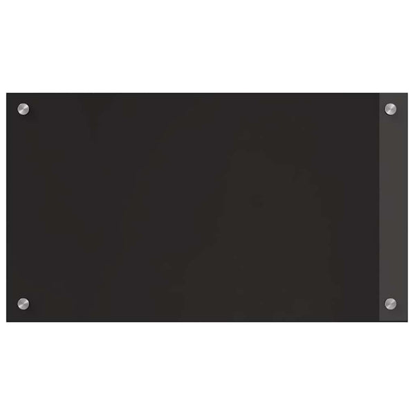 Keittiön suojapaneeli 2 pcs Musta 70 x 40 cm karkaistu lasi