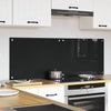 Keittiön suojapaneeli 2 pcs Musta 70 x 50 cm karkaistu lasi