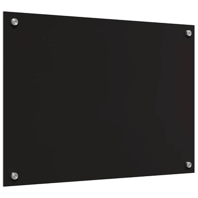 Musta keittiön suojapaneeli Azhari 70x50x0.8cm (karkaistu lasi)
