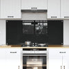 Keittiön suojapaneeli 2 pcs Musta 70 x 60 cm karkaistu lasi