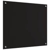 Musta keittiön suojapaneeli Pompilia 70x60x0.8cm (karkaistu lasi)