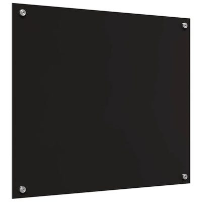 Musta keittiön suojapaneeli Pompilia 70x60x0.8cm (karkaistu lasi)