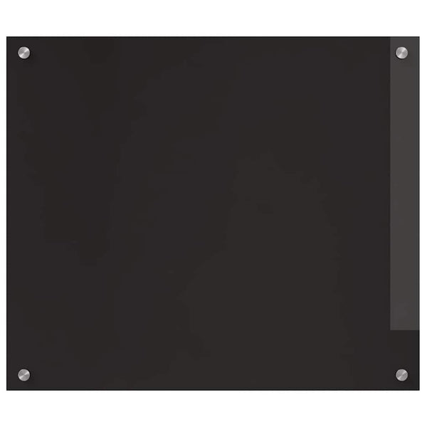 Keittiön suojapaneeli 2 pcs Musta 70 x 60 cm karkaistu lasi