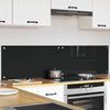Keittiön suojapaneeli 2 pcs Musta 80 x 40 cm karkaistu lasi