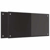 Keittiön suojapaneeli 2 pcs Musta 80 x 40 cm karkaistu lasi