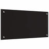 Keittiön suojapaneeli 2 pcs Musta 80 x 40 cm karkaistu lasi
