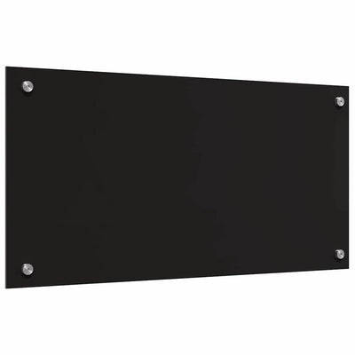 Musta keittiön suojapaneeli Isidora 80x40x0.8cm (karkaistu lasi)