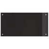 Keittiön suojapaneeli 2 pcs Musta 80 x 40 cm karkaistu lasi