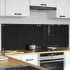 Keittiön suojapaneeli 2 pcs Musta 80 x 50 cm karkaistu lasi