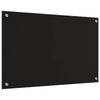 Keittiön suojapaneeli 2 pcs Musta 80 x 50 cm karkaistu lasi