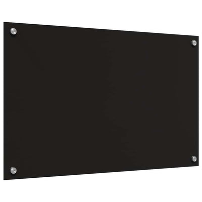 Musta keittiön suojapaneeli Donela 80x50x0.8cm (karkaistu lasi)