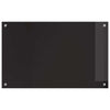 Keittiön suojapaneeli 2 pcs Musta 80 x 50 cm karkaistu lasi
