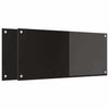 Musta keittiön suojapaneeli Sinogevia 90x40x0.8cm (karkaistu lasi)