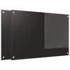 2 kpl keittiön suojapaneelia Musta 90 x 60 cm karkaistusta lasia